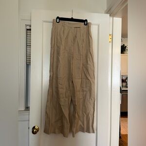 Zara wide leg linen pant